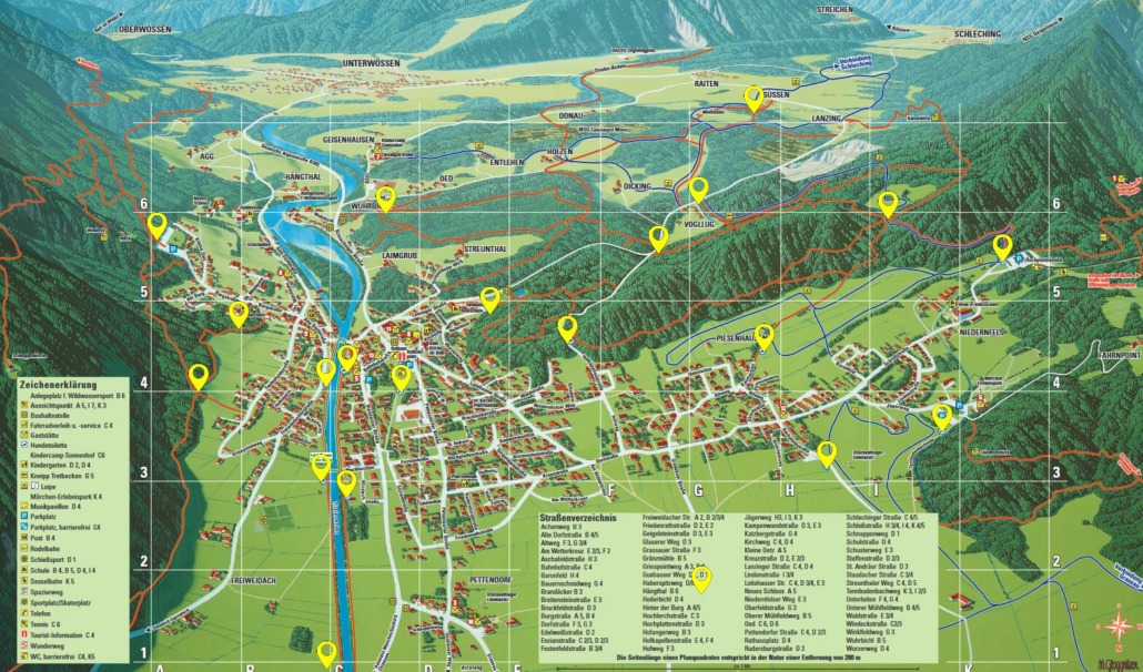 Hundetoiletten Marquartstein Stand 2024 Übersichtskarte aller Hundetoiletten auf dem Gemeindegebiet Marquartstein